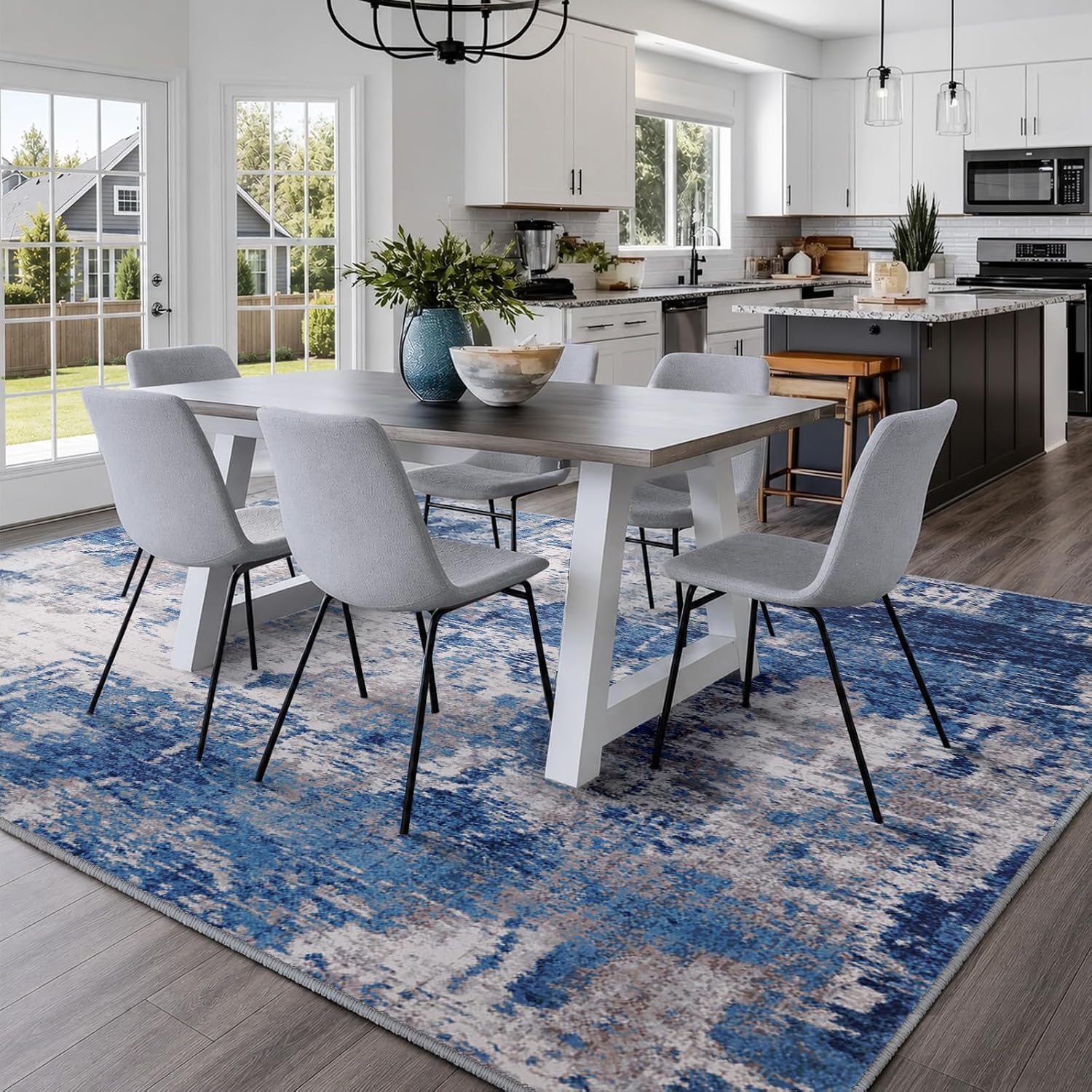 Non-Slip Area Rug 5×7 ft