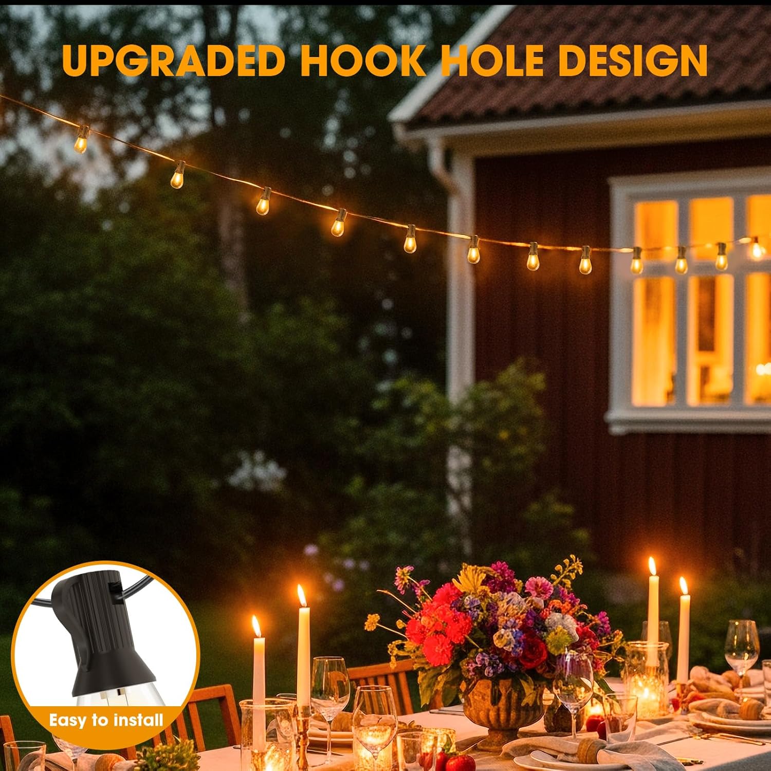 LED String Lights Outdoor 50ft