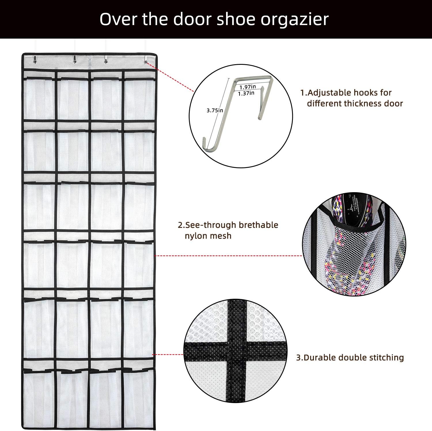 Over-the-Door Organizer 24-Pocket
