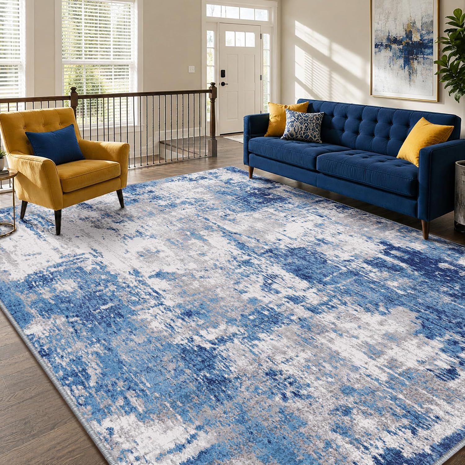 Non-Slip Area Rug 5×7 ft