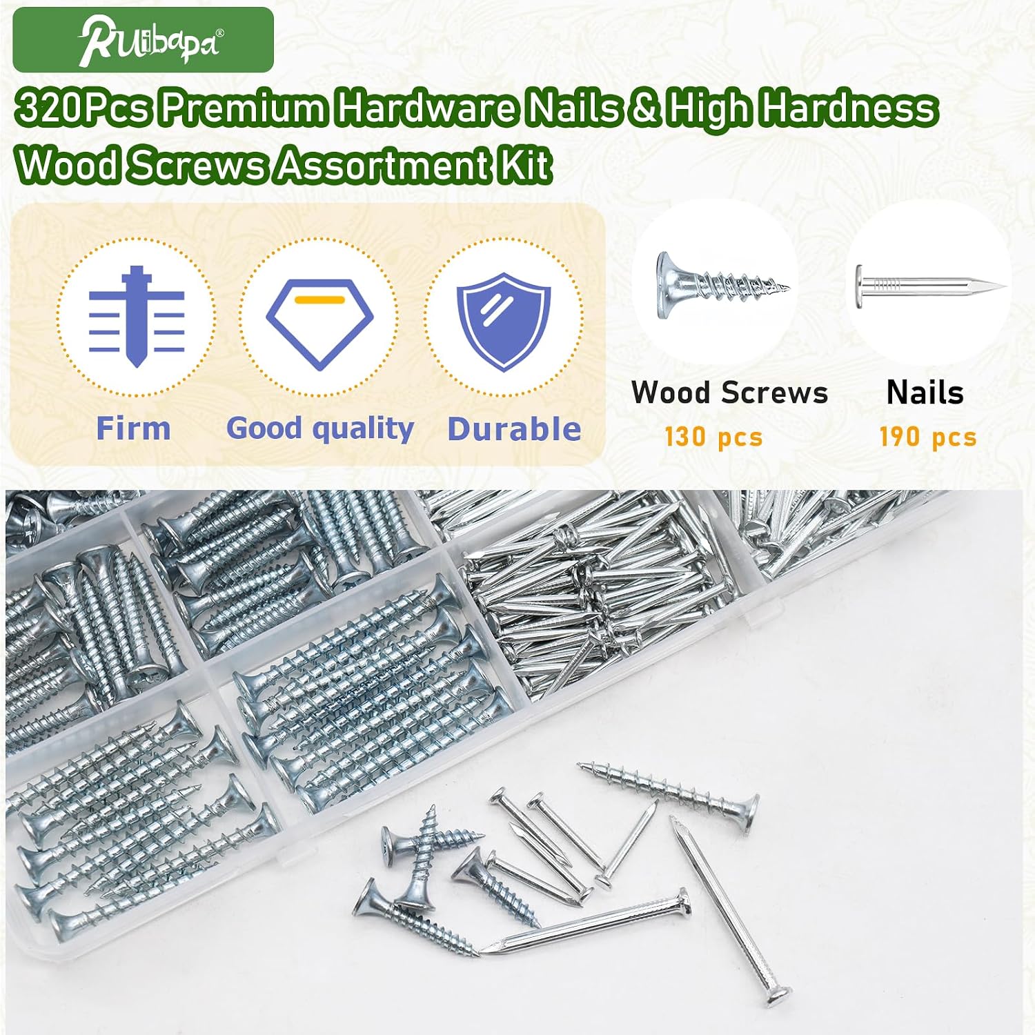 Screw & Nail Assortment Kit 500-Piece