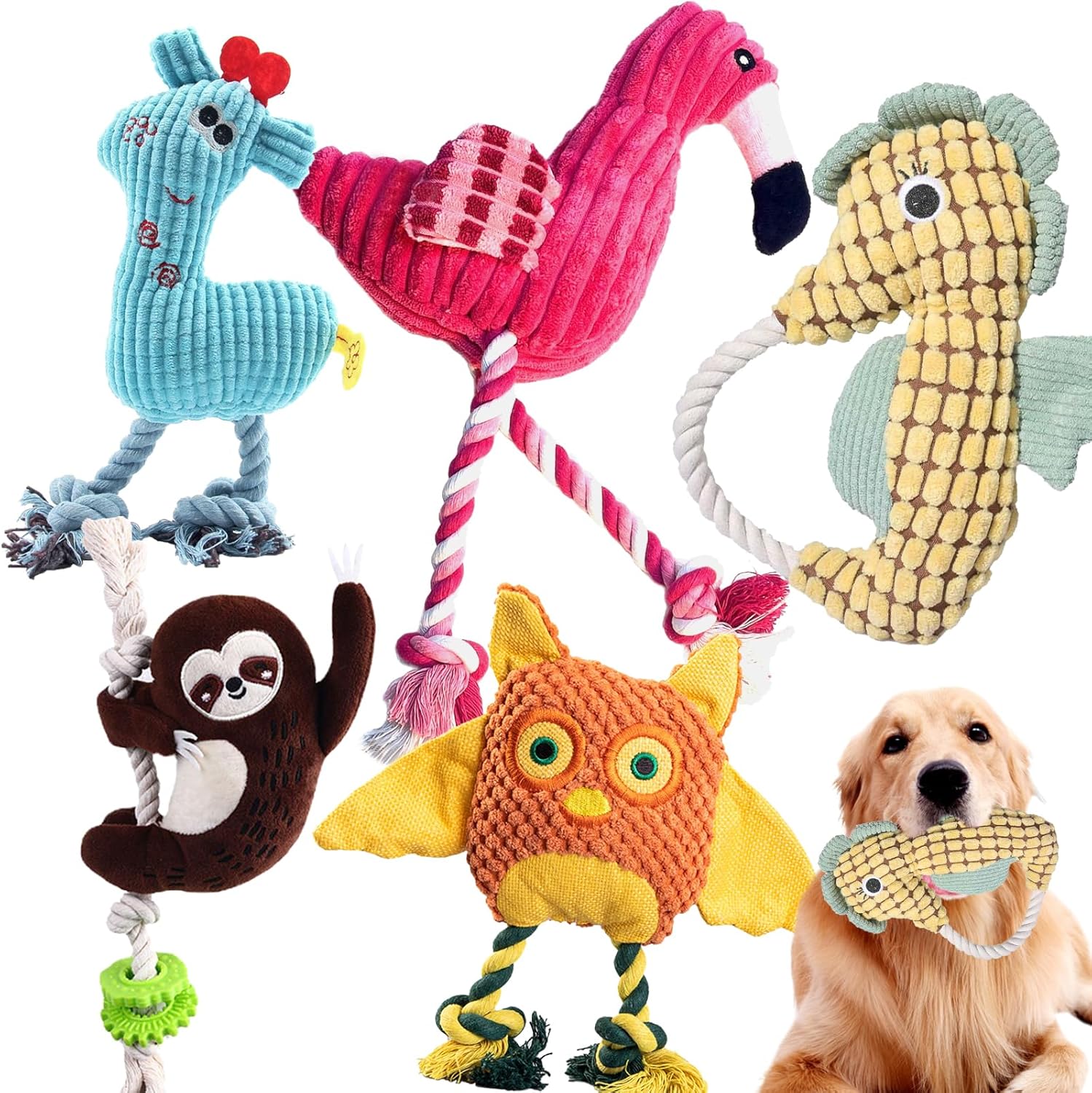 Interactive Dog Toys Pack 5-Piece