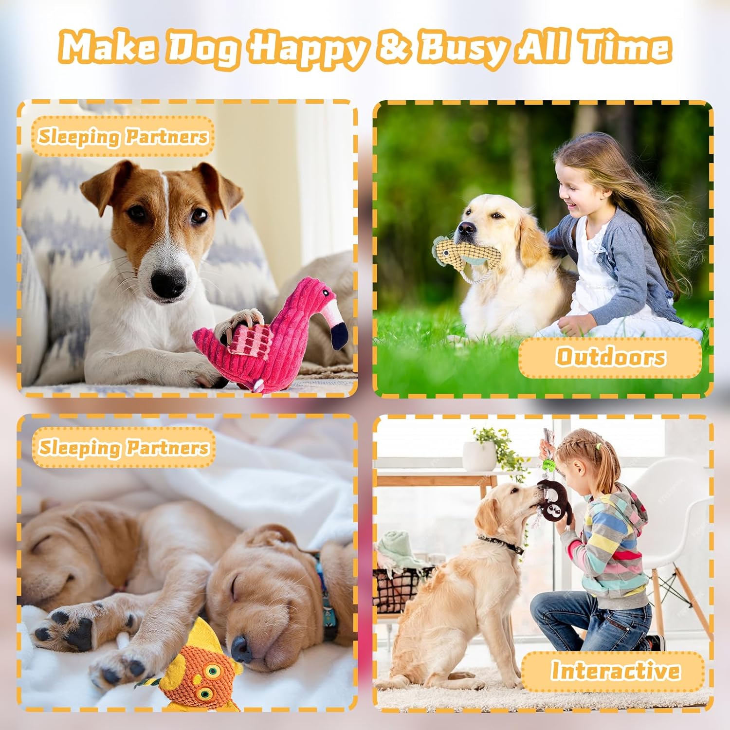 Interactive Dog Toys Pack 5-Piece