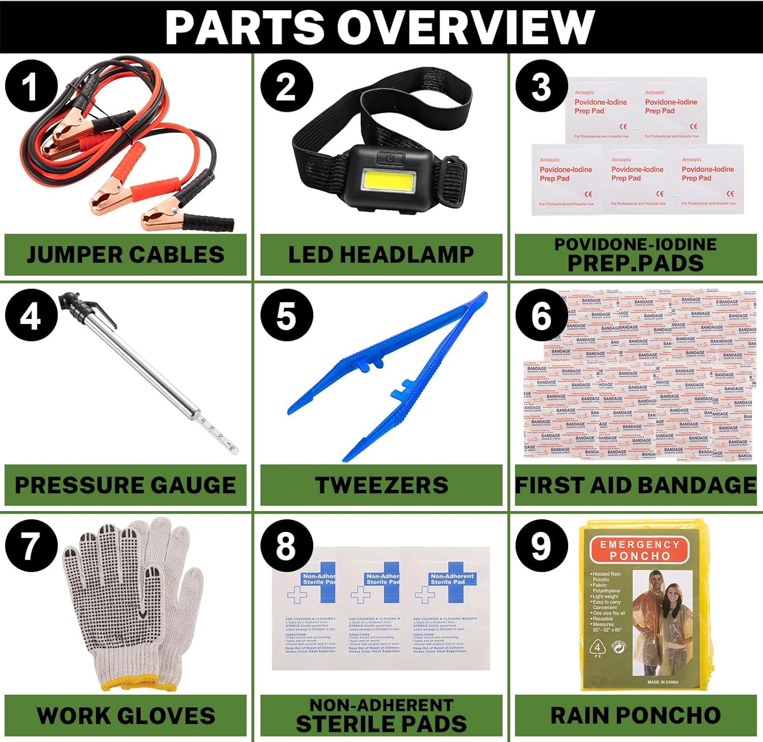 Emergency Roadside Kit 80-Piece