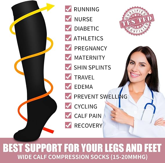 Compression Socks 6-Pairs