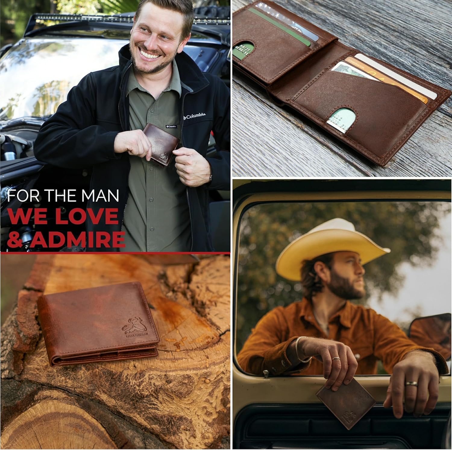 Leather Wallet RFID Blocking